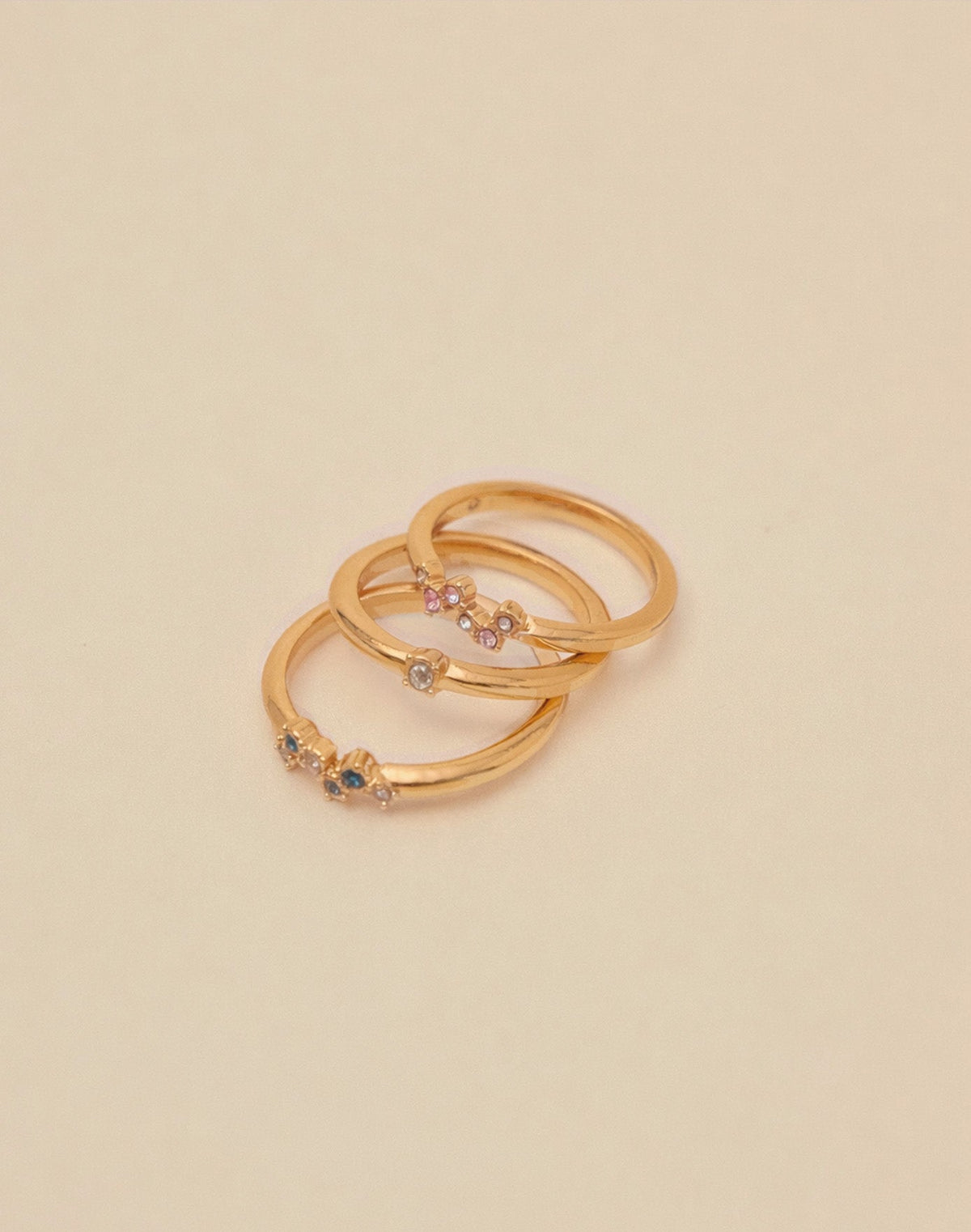 3-piece Monaco Ring Set