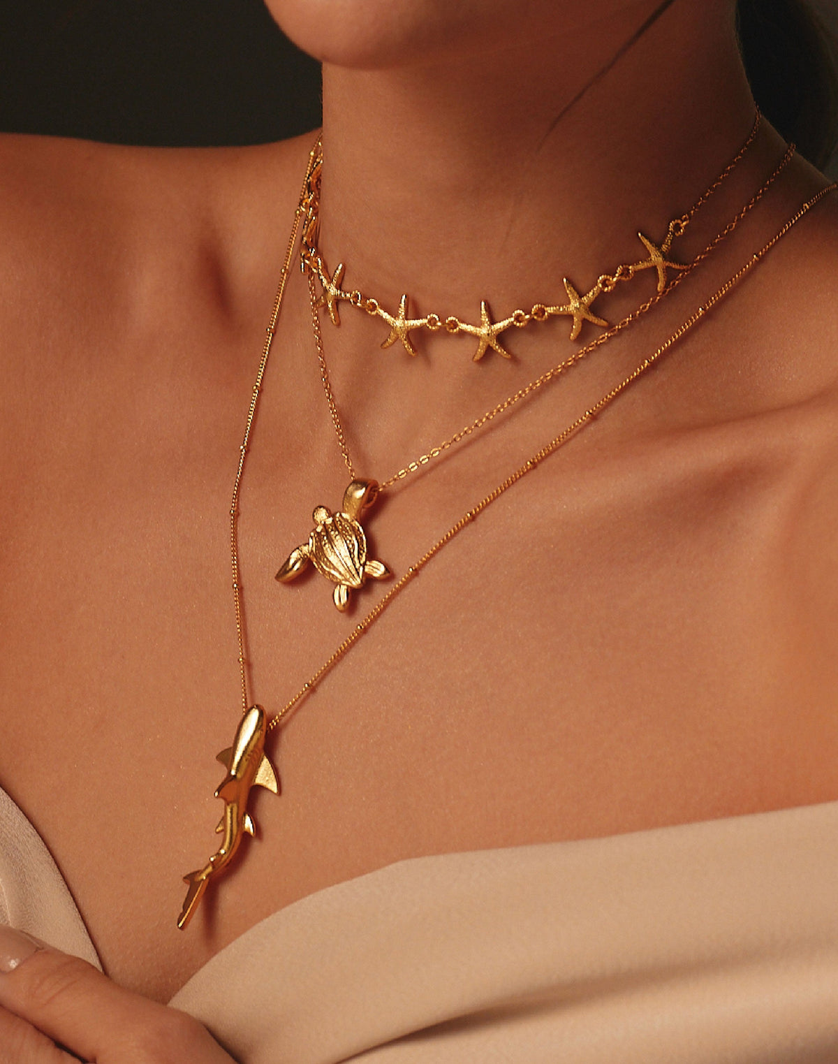 Underwater 3-Piece Necklace Set