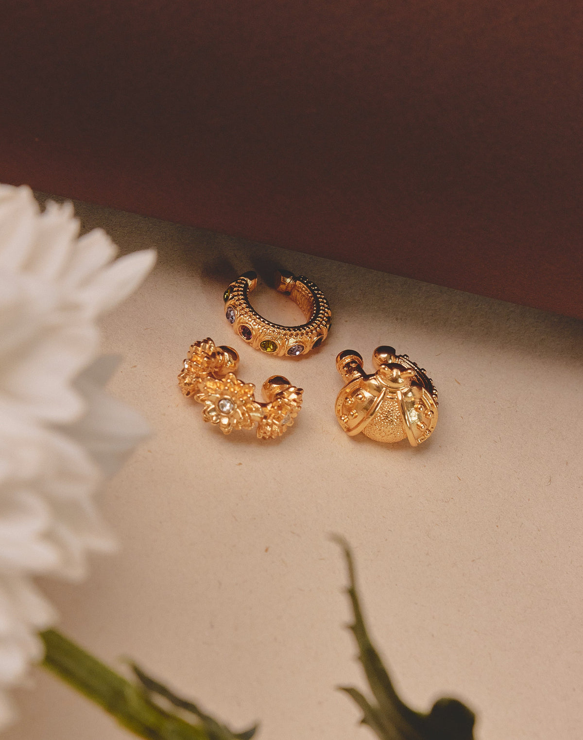 3-Piece Nature Ear Cuff Set