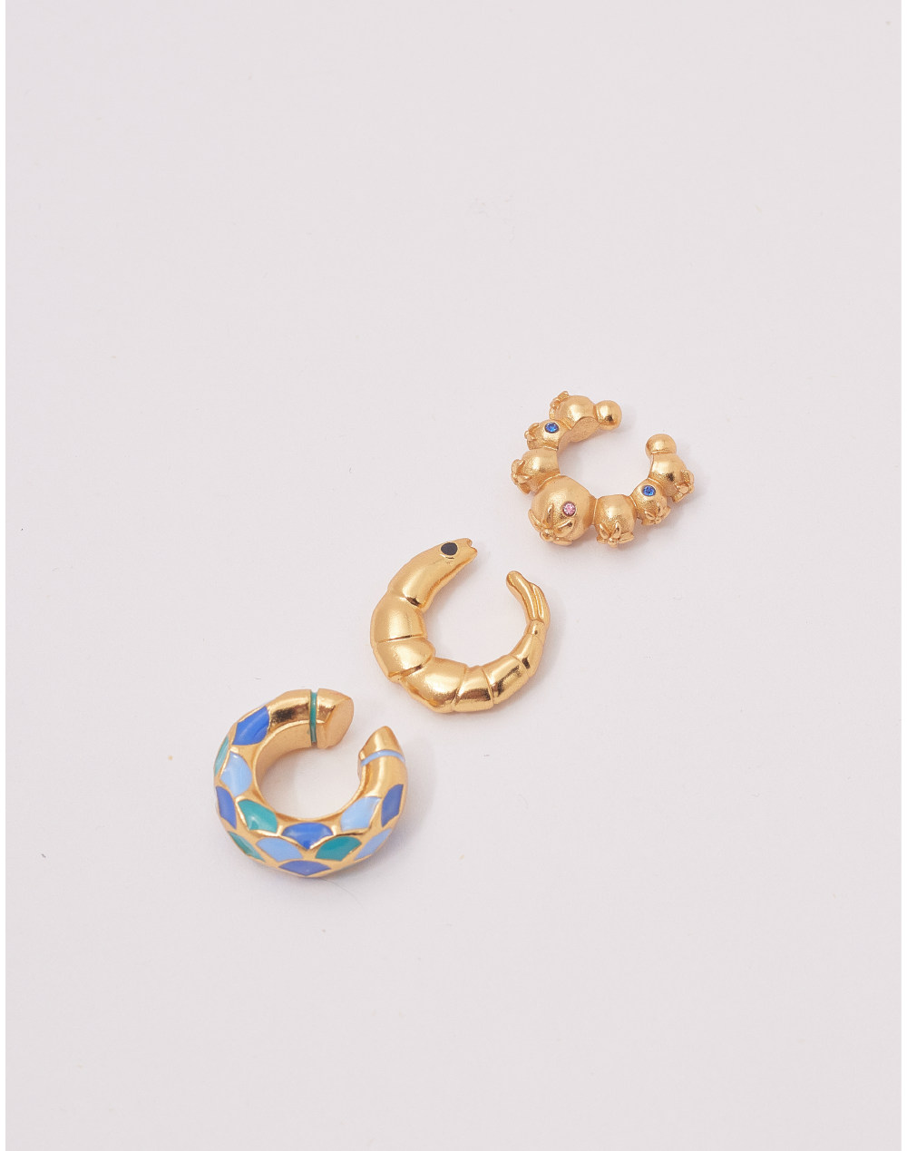 Mermaid 3-Piece Earcuff Set