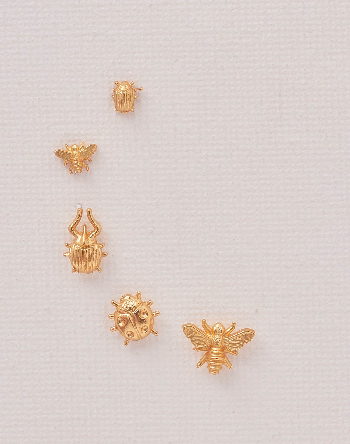 Mini Insects 5-Piece Earring Set