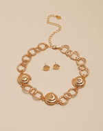 Seashell Choker & Earrings Set