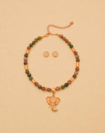 Set de Collar + Aretes Elefante Sagrado