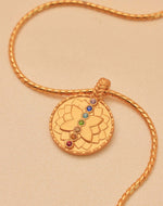 Set de Collar + Aretes Siete Chakras