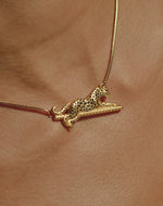 Jaguar Stud Earrings & Necklace Set