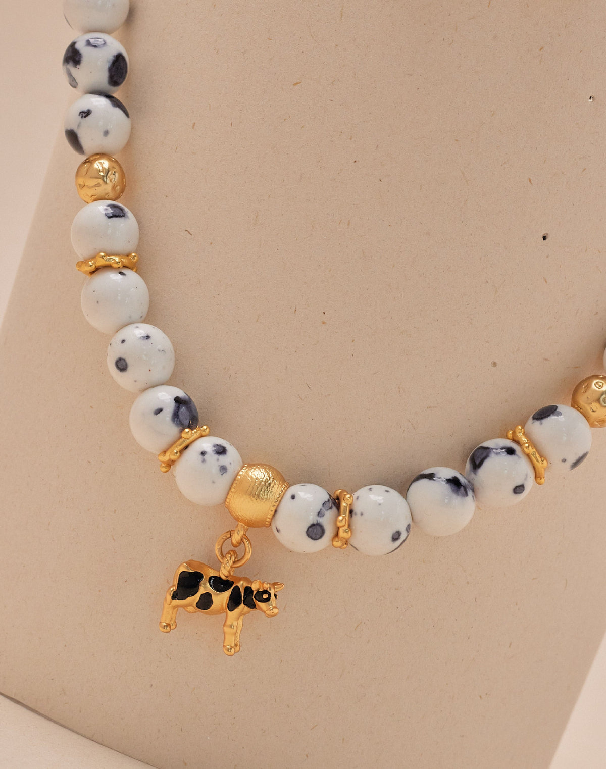 Cow Necklace and Earrings Set