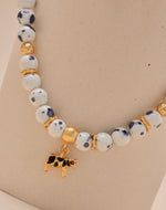 Cow Necklace and Earrings Set