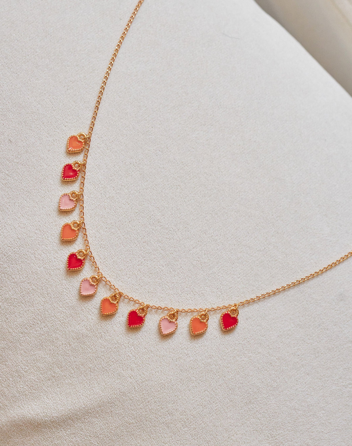 Mini Heart Charms Necklace